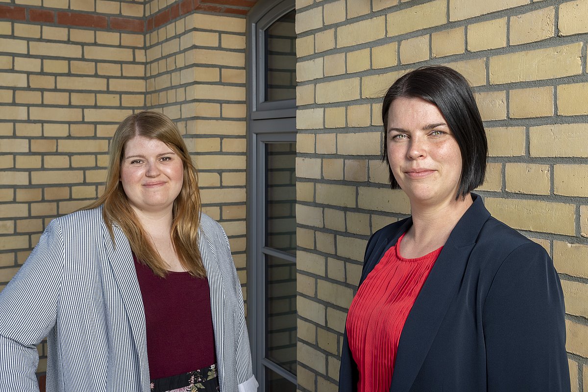 Mitarbeiterinnen der Präsenzstelle O-H-V | Velten v.l.n.r.: Josephine Stolte, Mareen Curran