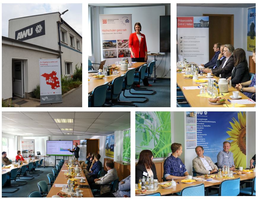 Collage mit Bildern einer Vortragsveranstaltung